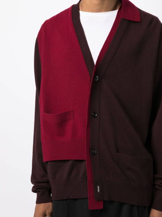 Kolor Asymmetrisch vest Rood