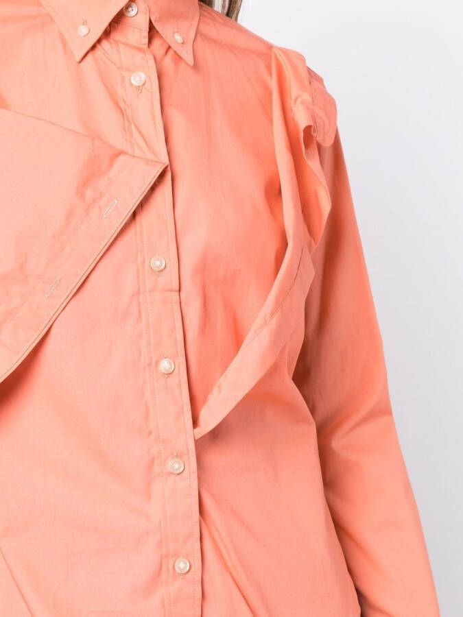 Kolor Asymmetrische blouse Roze