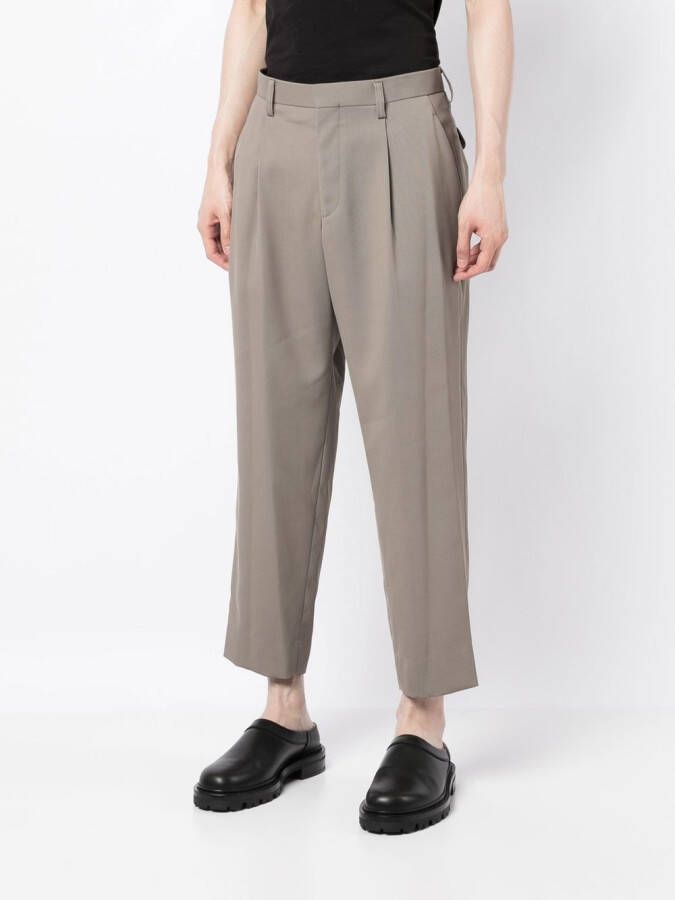 Kolor Broek met toelopende pijpen Grijs