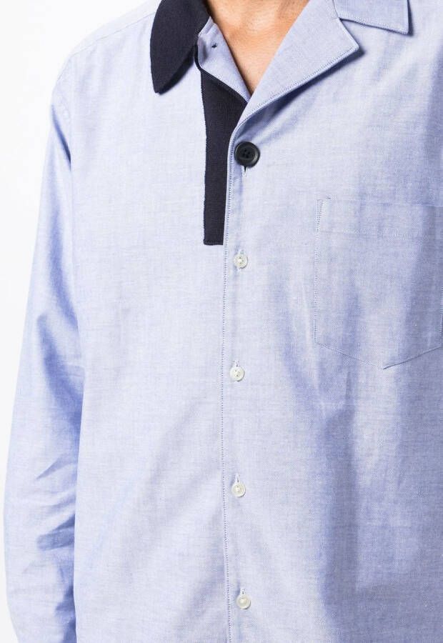 Kolor Button-up overhemd Blauw