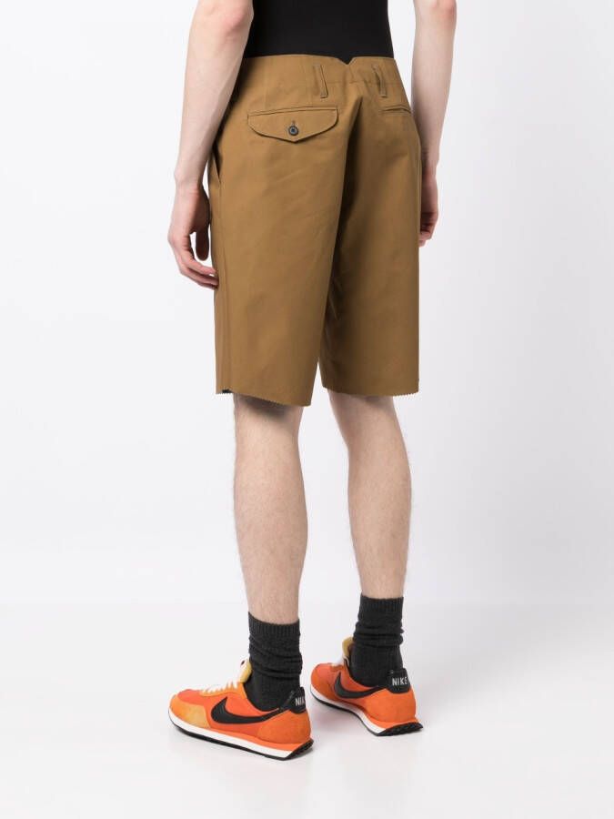Kolor Geplooide shorts Bruin