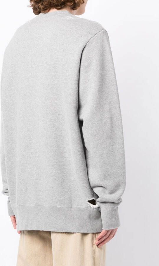 Kolor Sweater met logoprint Grijs