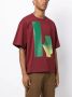 Kolor T-shirt met logoprint Rood - Thumbnail 3