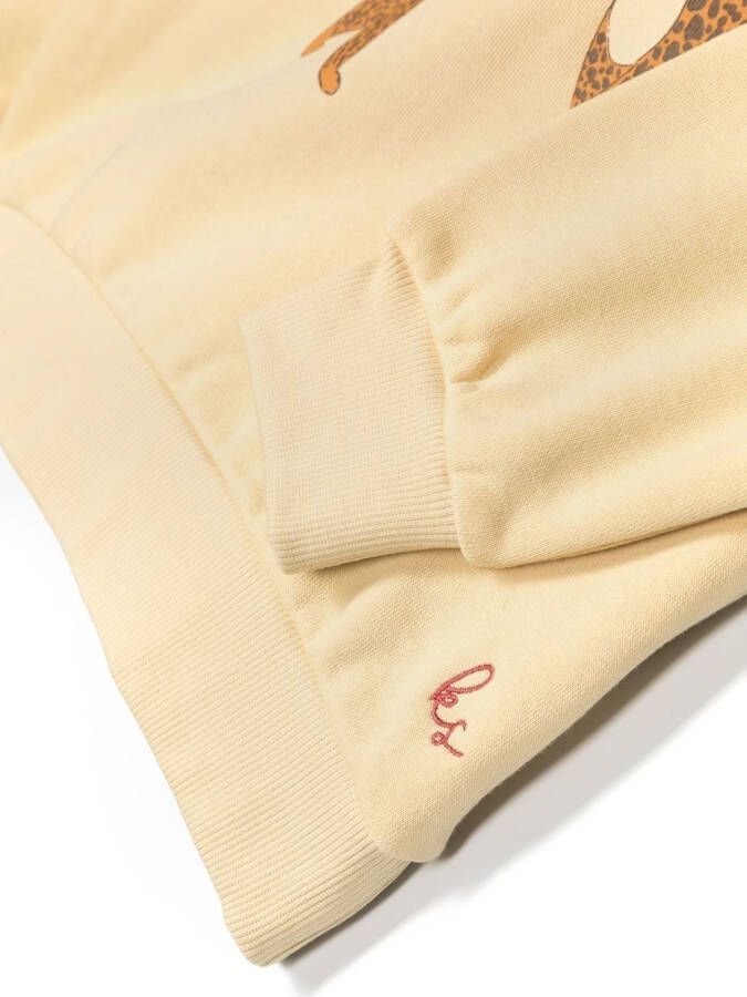 Konges Sløjd Hoodie met grafische print Geel