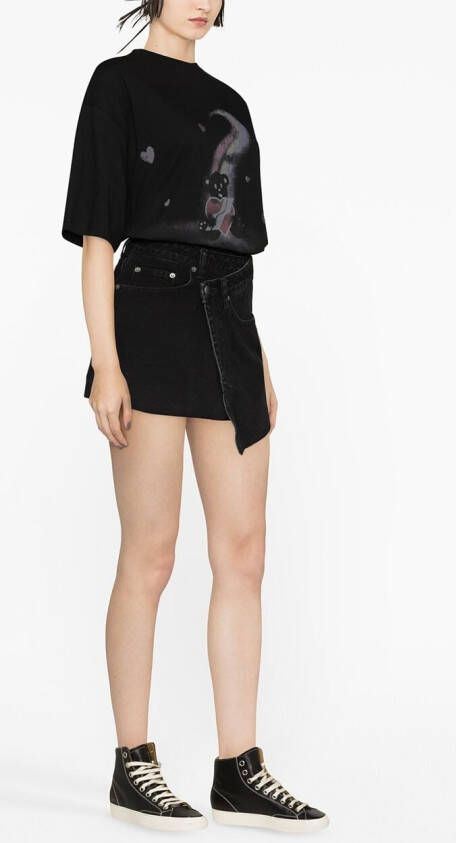 Ksubi Denim mini-rok Zwart