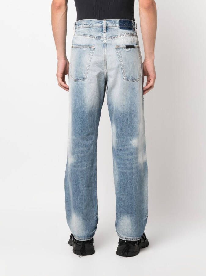 Ksubi Gerafelde jeans Blauw