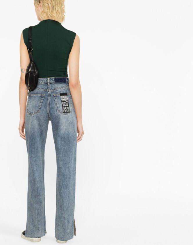 Ksubi Straight jeans Blauw