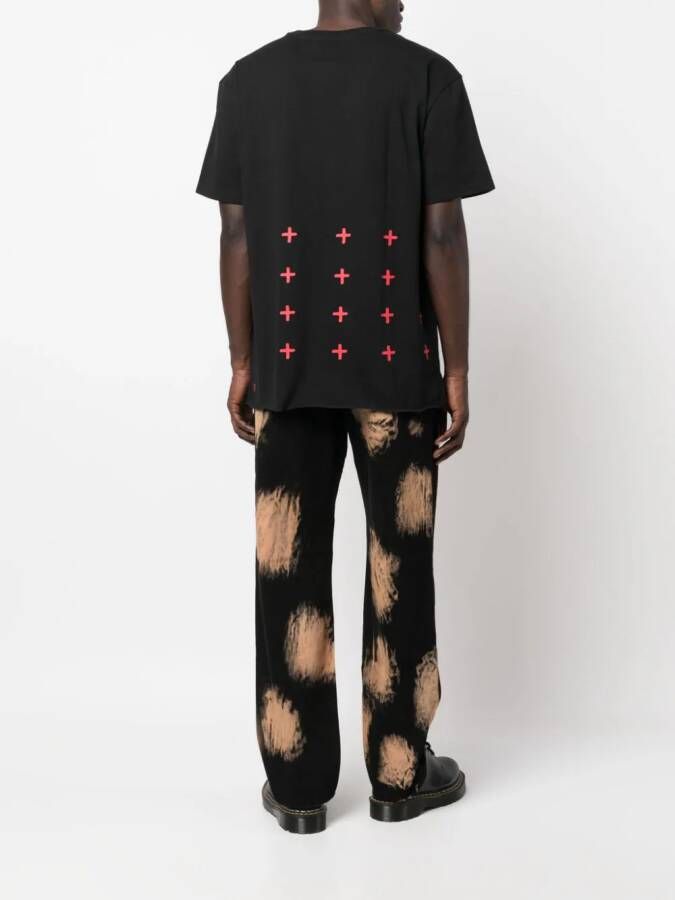 Ksubi T-shirt met geborduurd logo Zwart