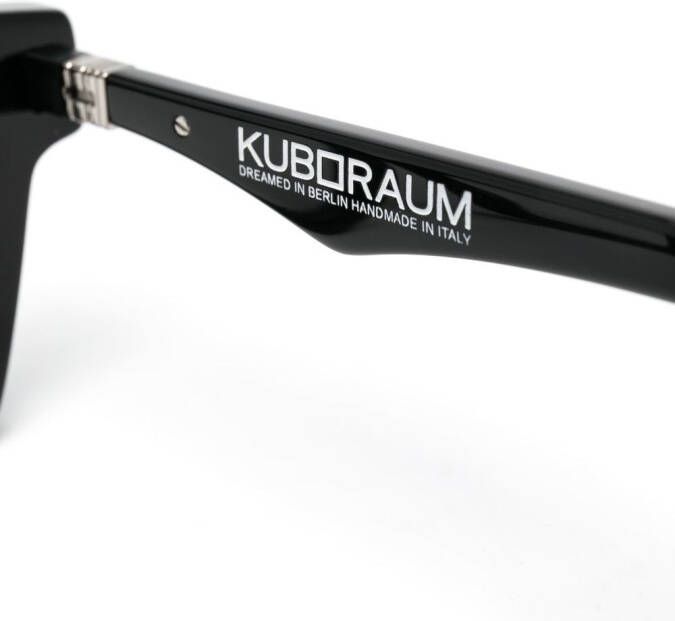 Kuboraum Bril met rechthoekig montuur Zwart