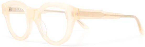 Kuboraum Bril met vierkant montuur Beige