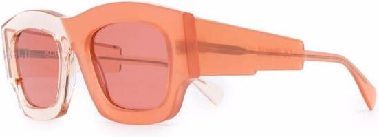 Kuboraum C8 zonnebril met vierkant montuur Oranje