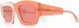Kuboraum C8 zonnebril met vierkant montuur Oranje - Thumbnail 2