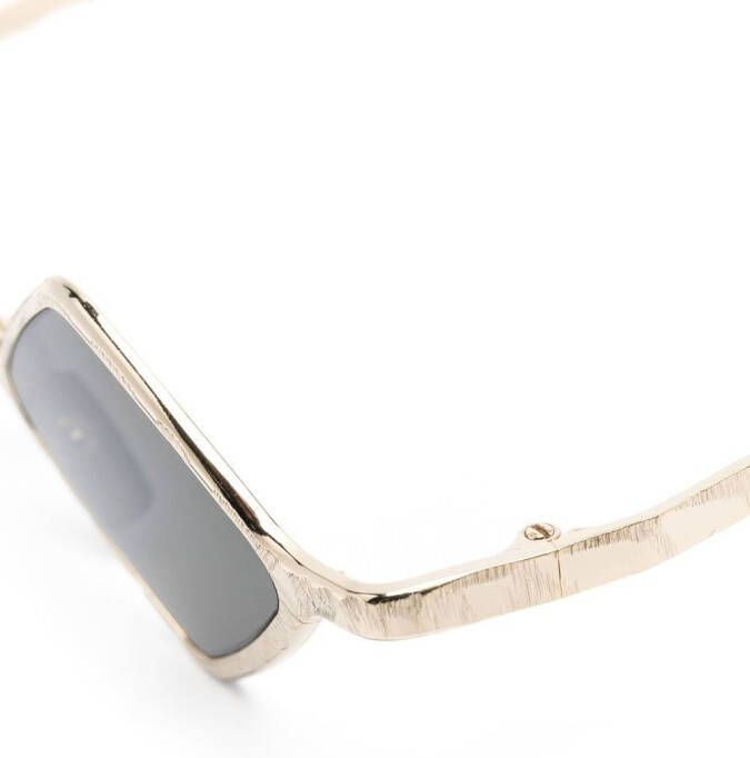 Kuboraum Zonnebril met diamanten montuur Goud