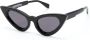 Kuboraum F3 zonnebril met cat-eye montuur Zwart - Thumbnail 1