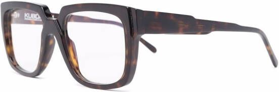 Kuboraum K3 bril met vierkant montuur Bruin