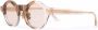 Kuboraum L4 zonnebril met rond montuur Beige - Thumbnail 2