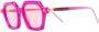 Kuboraum P10 CY bril met vierkant montuur Roze - Thumbnail 2