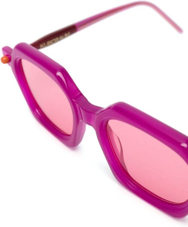 Kuboraum P10 CY bril met vierkant montuur Roze