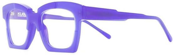 Kuboraum Bril met vierkant montuur Blauw