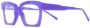 Kuboraum Bril met vierkant montuur Blauw - Thumbnail 2