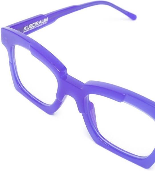 Kuboraum Bril met vierkant montuur Blauw
