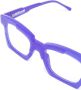 Kuboraum Bril met vierkant montuur Blauw - Thumbnail 3