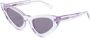 Kuboraum Y3 zonnebril met cat-eye montuur Paars - Thumbnail 1