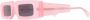 Kuboraum Zonnebril met rechthoekig montuur Roze - Thumbnail 2