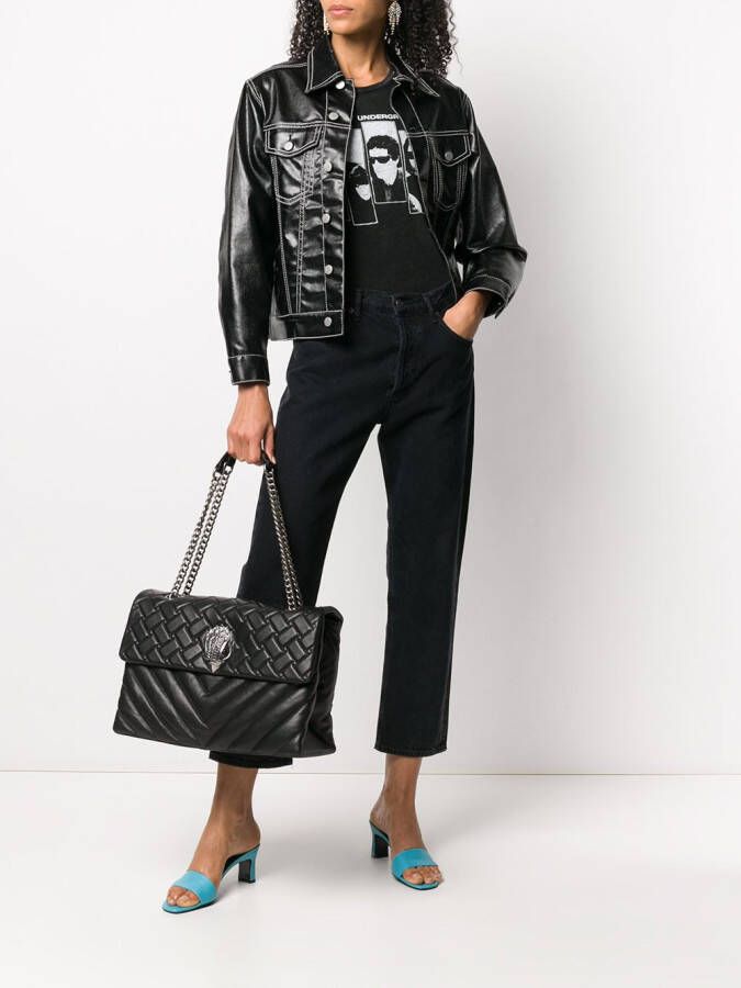 Kurt Geiger London Gewatteerde schoudertas Zwart