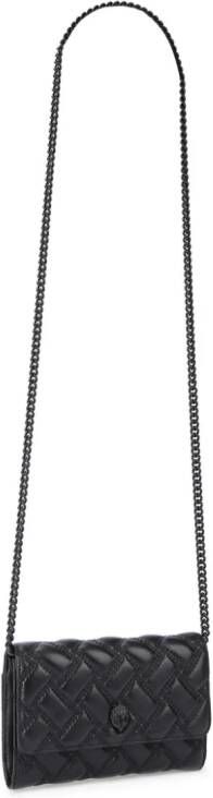 Kurt Geiger London Kensington Chain gewatteerde clutch Zwart