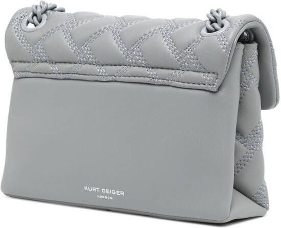Kurt Geiger London Kensington gewatteerde bucket-tas Grijs