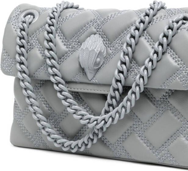 Kurt Geiger London Kensington gewatteerde bucket-tas Grijs