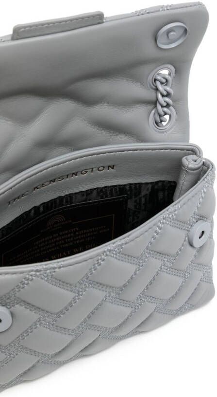 Kurt Geiger London Kensington gewatteerde bucket-tas Grijs