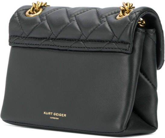 Kurt Geiger London Kensington gewatteerde schoudertas Zwart