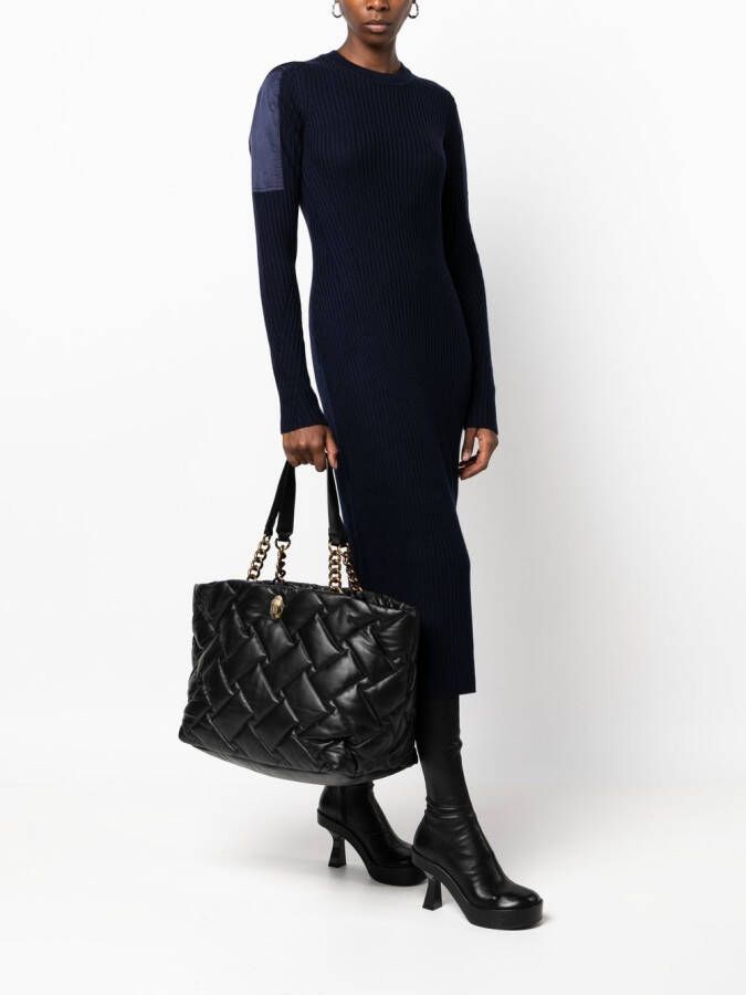 Kurt Geiger London Kensington gewatteerde shopper Zwart
