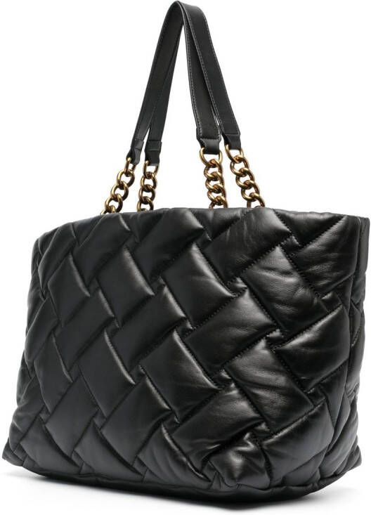 Kurt Geiger London Kensington gewatteerde shopper Zwart