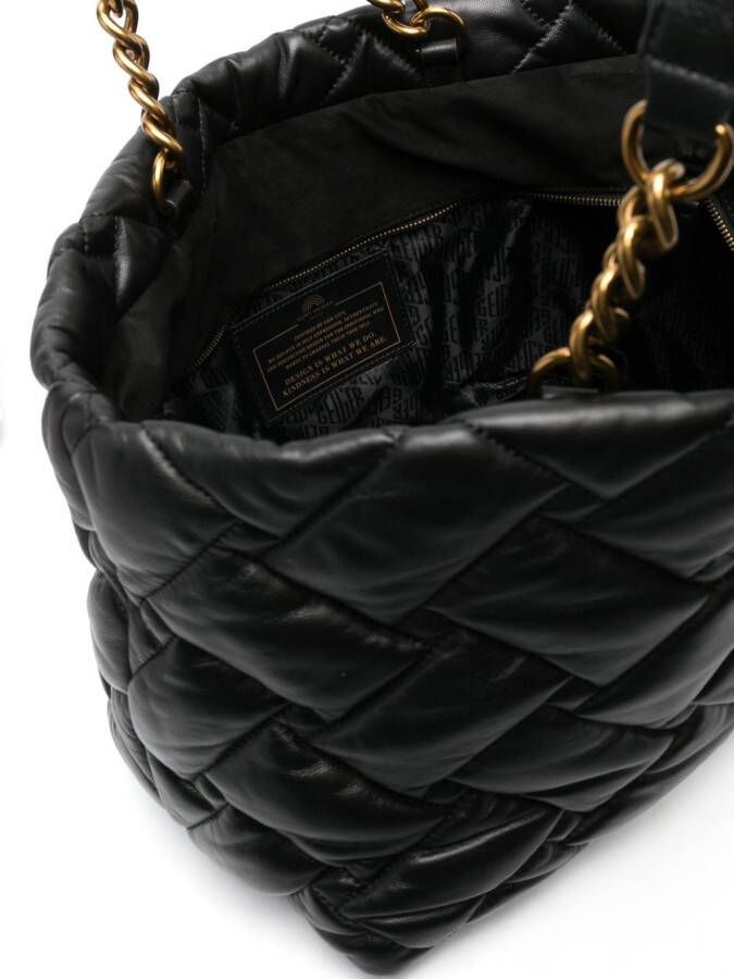 Kurt Geiger London Kensington gewatteerde shopper Zwart