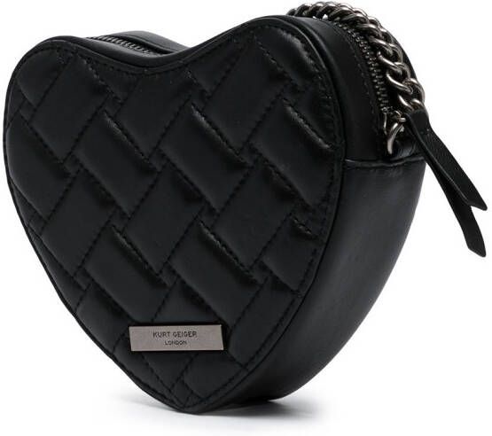 Kurt Geiger London Kensington hartvormige crossbodytas Zwart