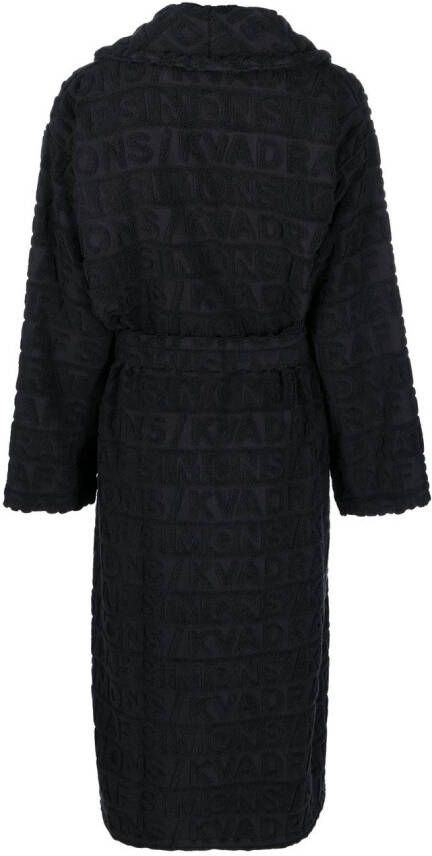 Kvadrat x Raf badjas met reliëf logo Zwart