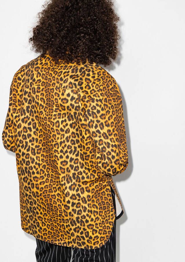 Kwaidan Editions Blouse met luipaardprint Geel