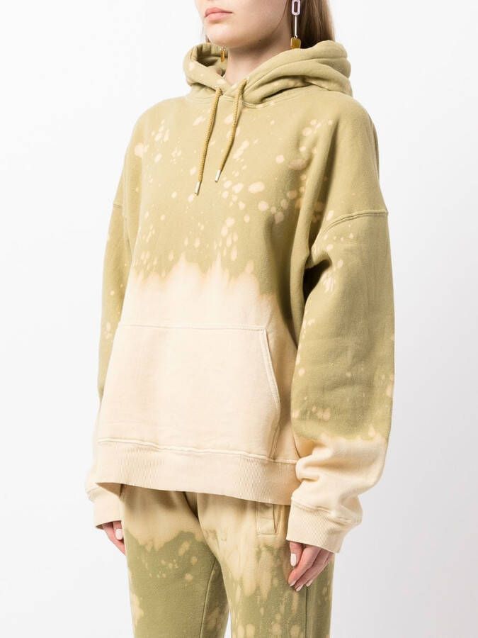 La Detresse Hoodie met abstracte print Groen