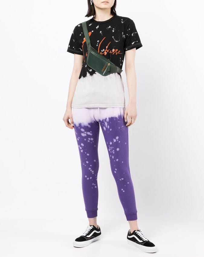 La Detresse T-shirt met logoprint Zwart