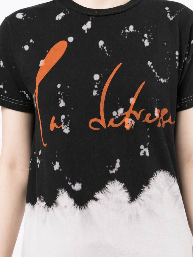 La Detresse T-shirt met logoprint Zwart