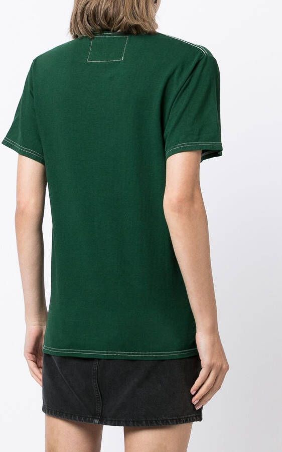 La Detresse T-shirt met print Groen