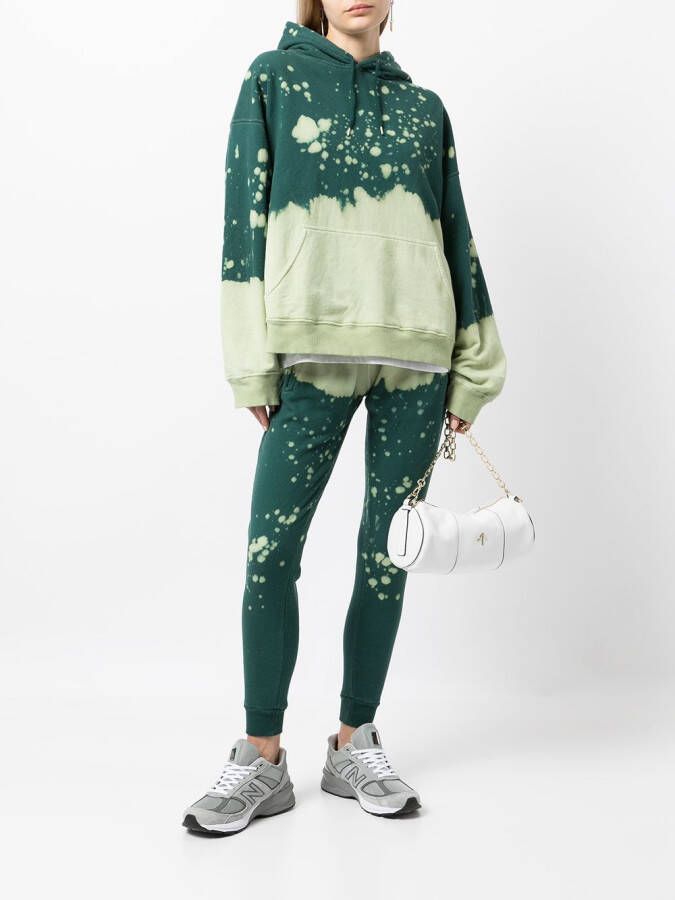 La Detresse Trainingsbroek met abstracte print Groen
