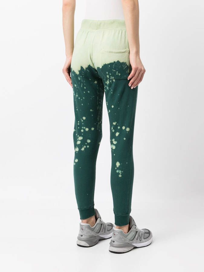La Detresse Trainingsbroek met abstracte print Groen