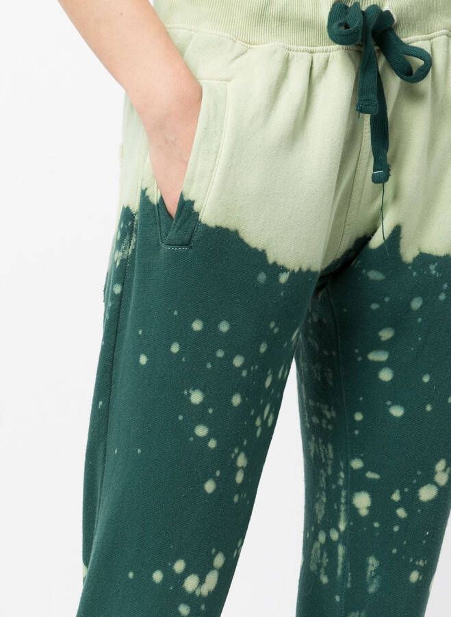 La Detresse Trainingsbroek met abstracte print Groen