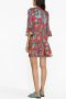 La DoubleJ 24 7 mini-jurk met bloemenprint Rood - Thumbnail 4