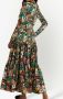 La DoubleJ Maxi-jurk met bloemenprint Bruin - Thumbnail 3