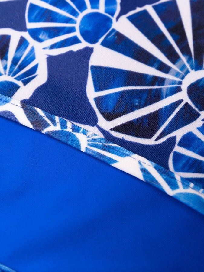 La DoubleJ Bikinislip met print Blauw